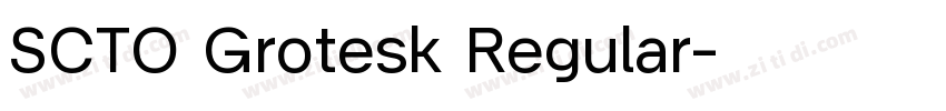 SCTO Grotesk Regular字体转换